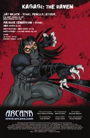 Arcana Comics | Kagagi #2 | Spinwhiz Comics