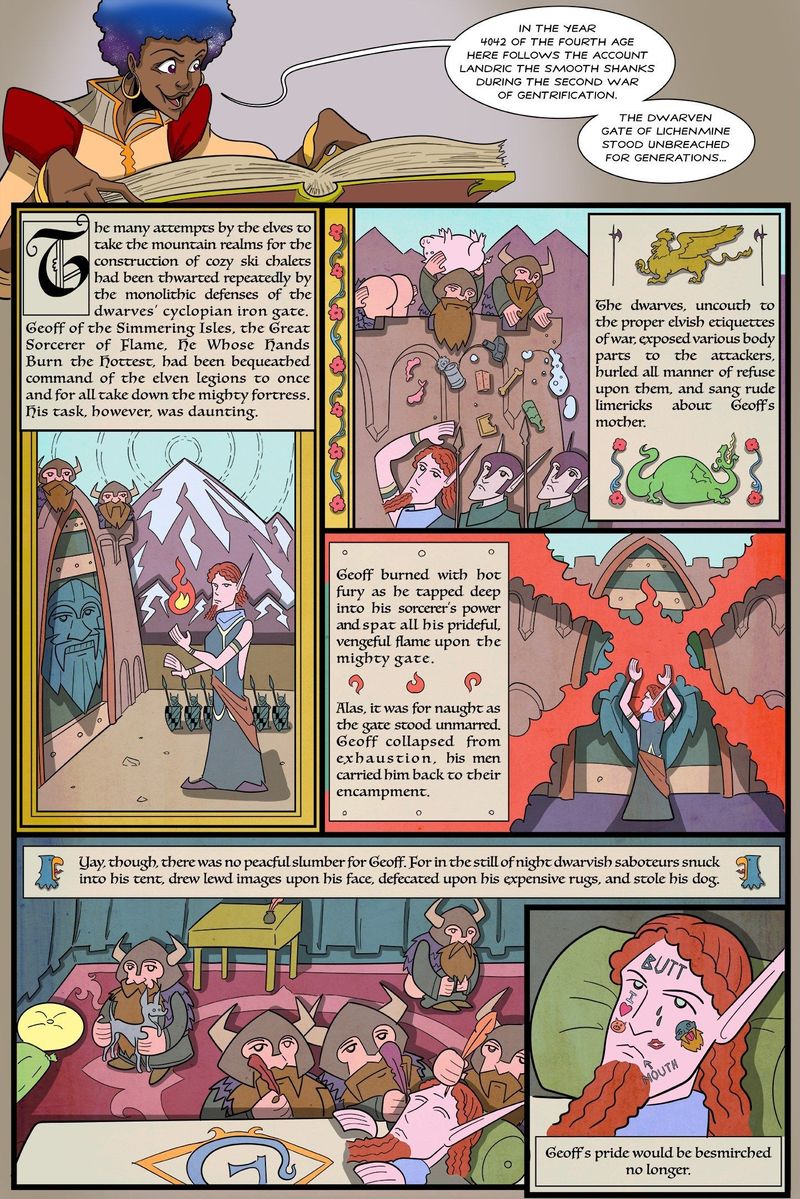 Battlements | The Saga of Face Melt Mountain &#8211; Part 1 | Spinwhiz Comics