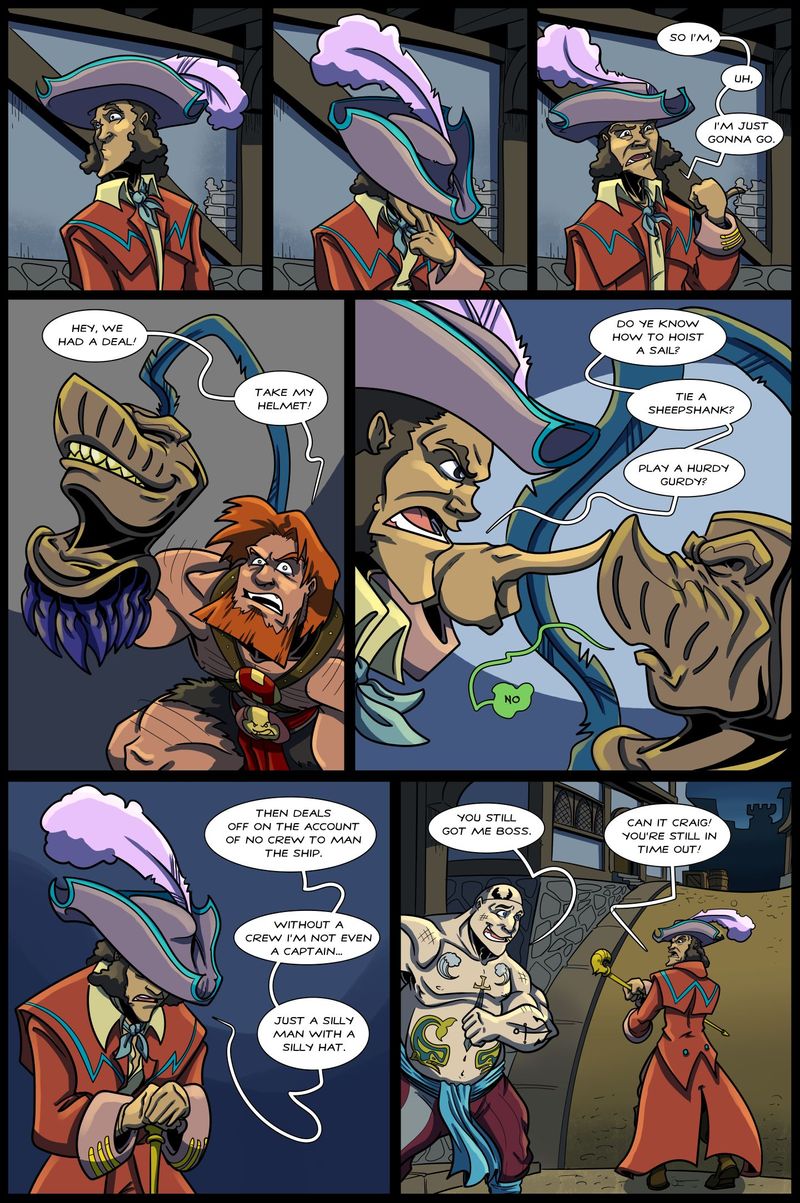 Battlements | Captain Dispairica #226 | Spinwhiz Comics