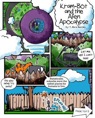 Bentley Brand Comics | Kram-Bot and the Alien Apocalypse #22 | Spinwhiz Comics