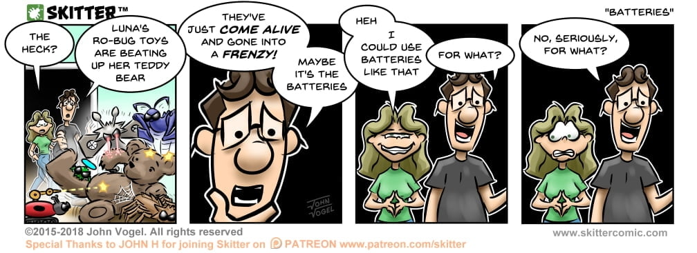 Skitter Comic | Batteries #338 | Spinwhiz Comics