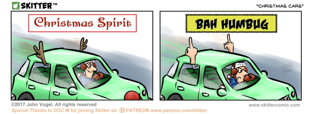 Skitter Comic | Christmas Cars #265 | Spinwhiz Comics