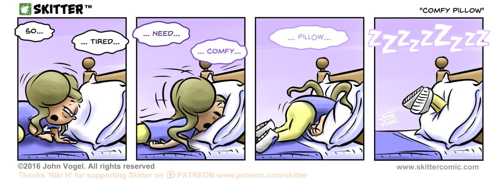 Skitter Comic | Comfy Pillow #143 | Spinwhiz Comics