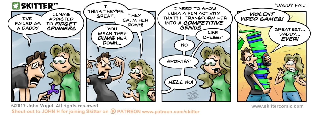 Skitter Comic | Daddy Fail #218 | Spinwhiz Comics