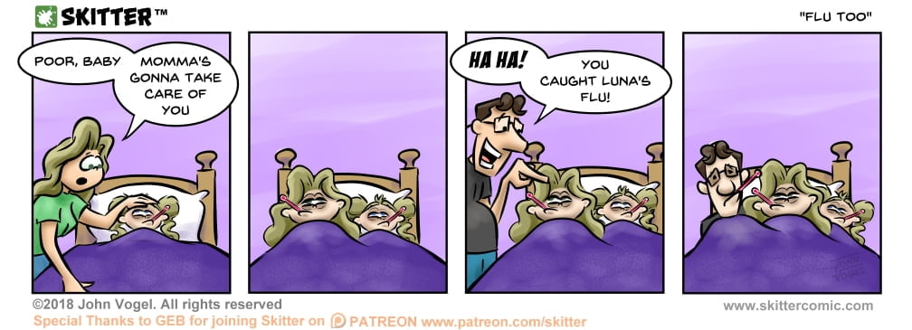 Skitter Comic | Flu Too #279 | Spinwhiz Comics