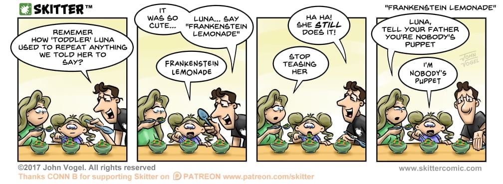 Skitter Comic | Frankenstein Lemonade #229 | Spinwhiz Comics