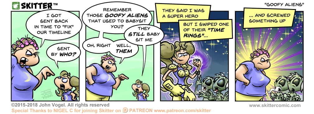 Skitter Comic | Goofy Aliens #359 | Spinwhiz Comics