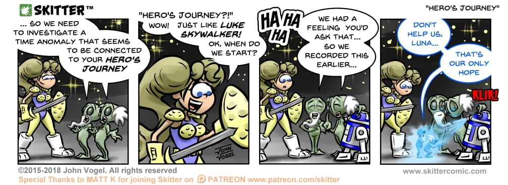 Skitter Comic | Hero's Journey #365 | Spinwhiz Comics