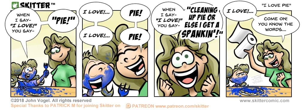 Skitter Comic | I Love Pie #321 | Spinwhiz Comics
