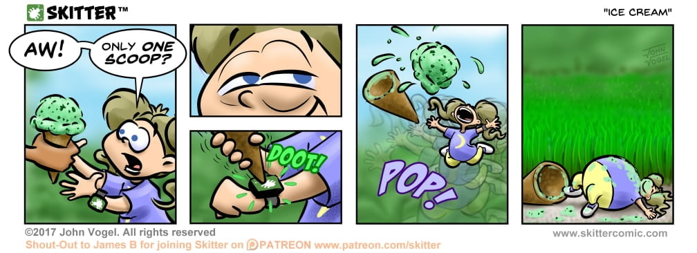 Skitter Comic | Ice Cream #227 | Spinwhiz Comics