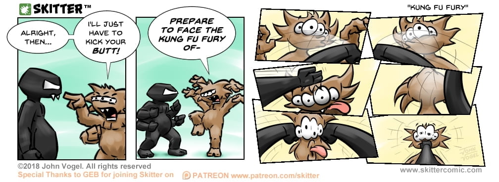 Skitter Comic | Kun Fu Fury #309 | Spinwhiz Comics