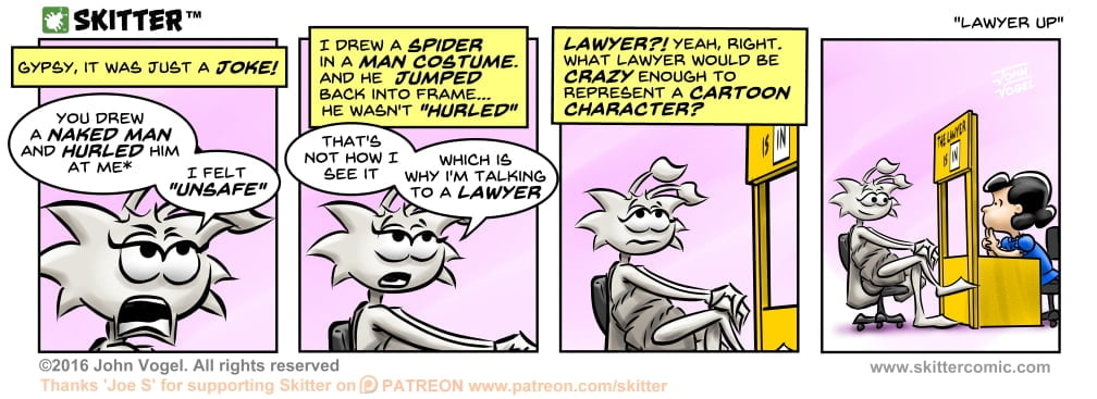 Skitter Comic | Lawyer Up #148 | Spinwhiz Comics