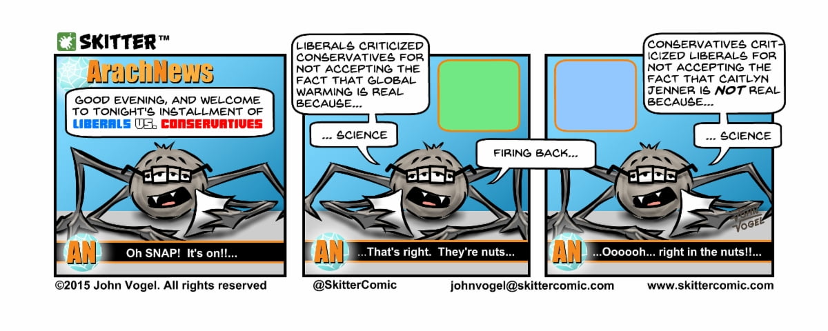 Skitter Comic | Liberals and Conservatives #32 | Spinwhiz Comics