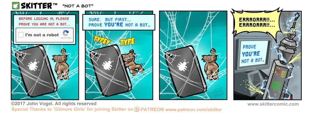 Skitter Comic | Not A Bot #259 | Spinwhiz Comics