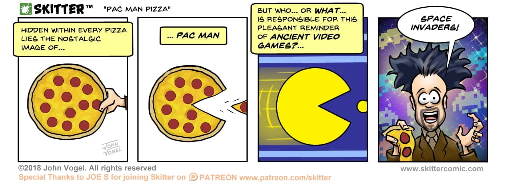 Skitter Comic | Pac Man Pizza #274 | Spinwhiz Comics