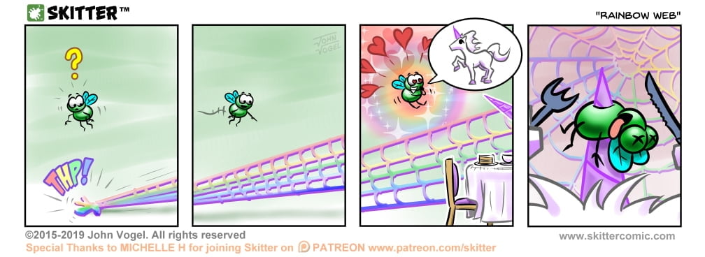 Skitter Comic | Rainbow Web #420 | Spinwhiz Comics