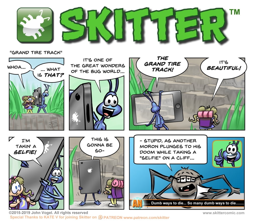 Skitter Comic | Grand Tire Track #423 | Spinwhiz Comics