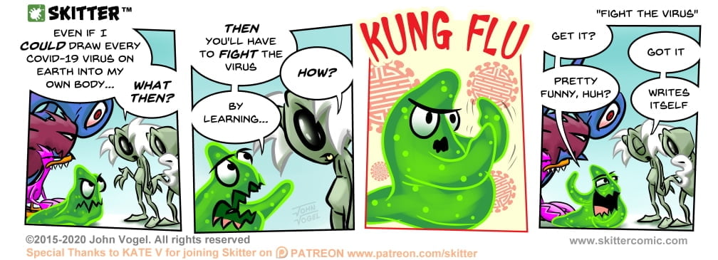 Skitter Comic | Fight The Virus #514 | Spinwhiz Comics