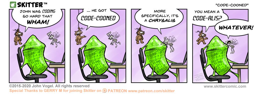 Skitter Comic | Code-Cooned #551 | Spinwhiz Comics