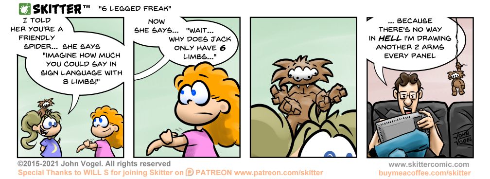 Skitter Comic | 6 Legged Freak #603 | Spinwhiz Comics