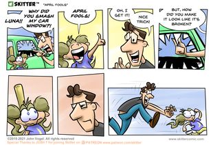 Skitter Comic | "April Fools" #605 | Spinwhiz Comics