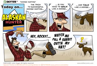 Skitter Comic | Moose Hunting #611 | Spinwhiz Comics
