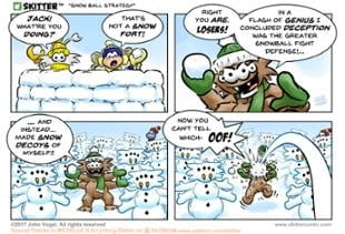 Skitter Comic | Snow Ball Strategy #268 | Spinwhiz Comics
