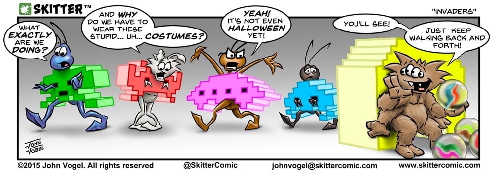 Skitter Comic | Space Invaders #52 | Spinwhiz Comics