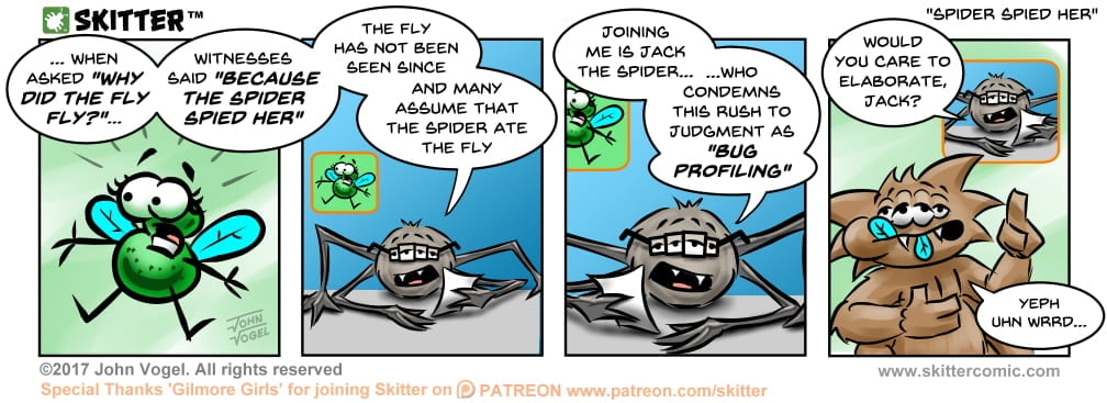 Skitter Comic | Spider Spied Her #256 | Spinwhiz Comics
