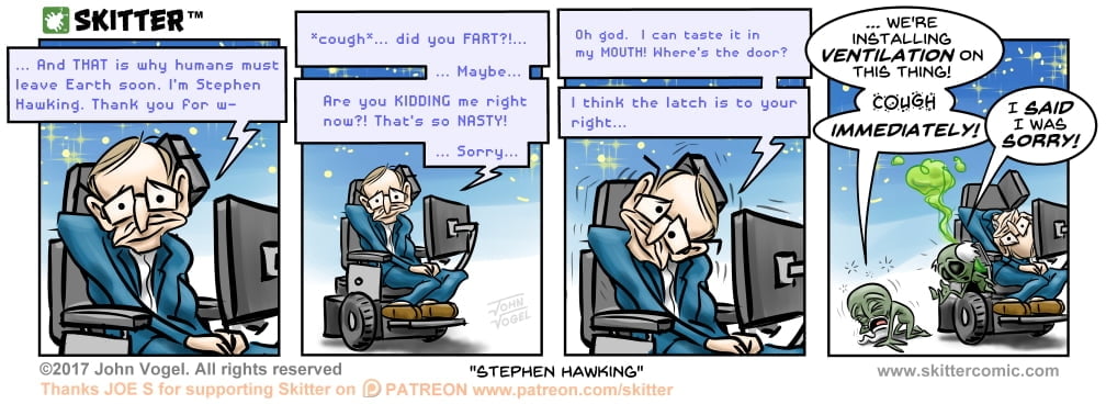 Skitter Comic | Steven Hawking #214 | Spinwhiz Comics