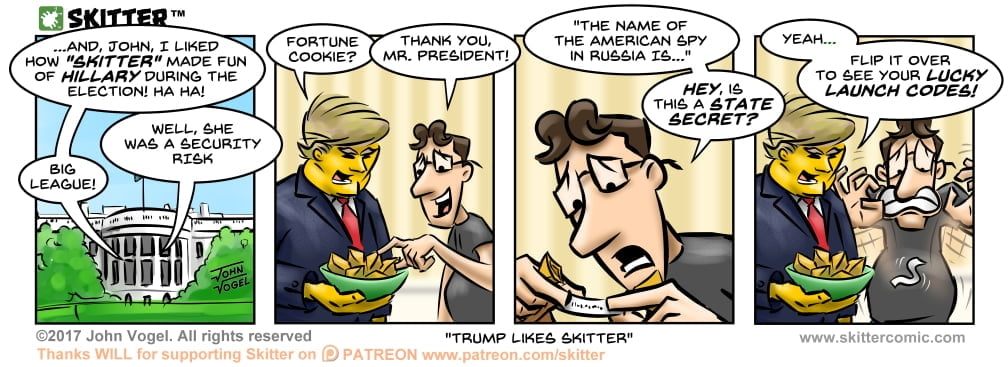 Skitter Comic | Trump Likes Skitter #208 | Spinwhiz Comics
