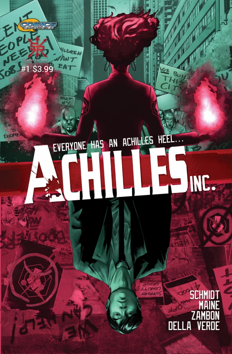 Source Point Press | Achilles, Inc #1 page 1 | Spinwhiz Comics
